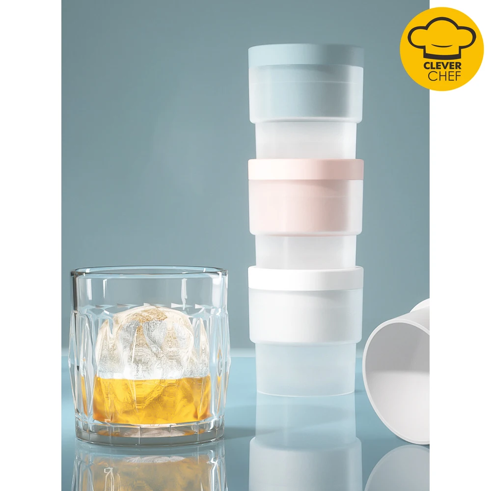 

Silicone Sphere Ice Cube Mold Kitchen Stackable Slow Melting DIY Ice Ball Round Jelly Making Mould For Cocktail Whiskey Drink