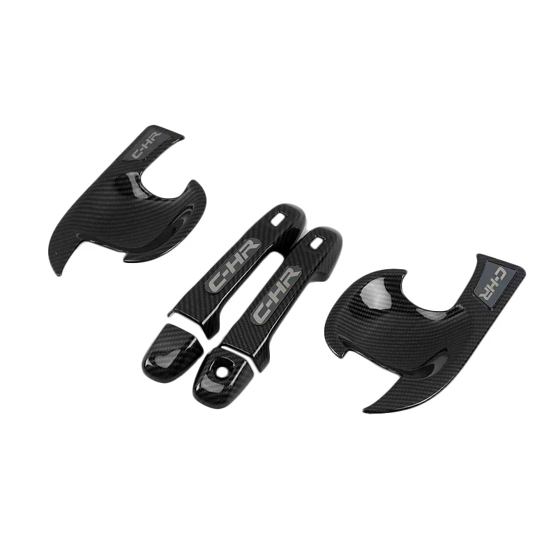 Автомобильная хромированная дверная ручка из АБС-пластика, защитная крышка, дверная ручка, внешняя накладка чаш для Toyota CHR C-HR 2021 2016 2017 2018 2019 2020