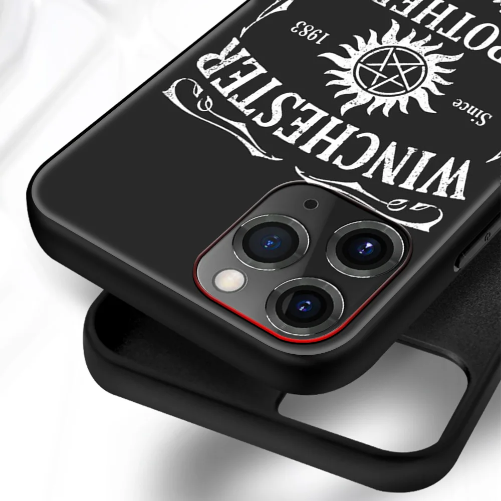 

Supernatural tv show Phone Case For iPhone 11 7 8 Plus X XR XS 12pro MAX 12mini SE 2020 Back Cover Funda Shell Black Capa