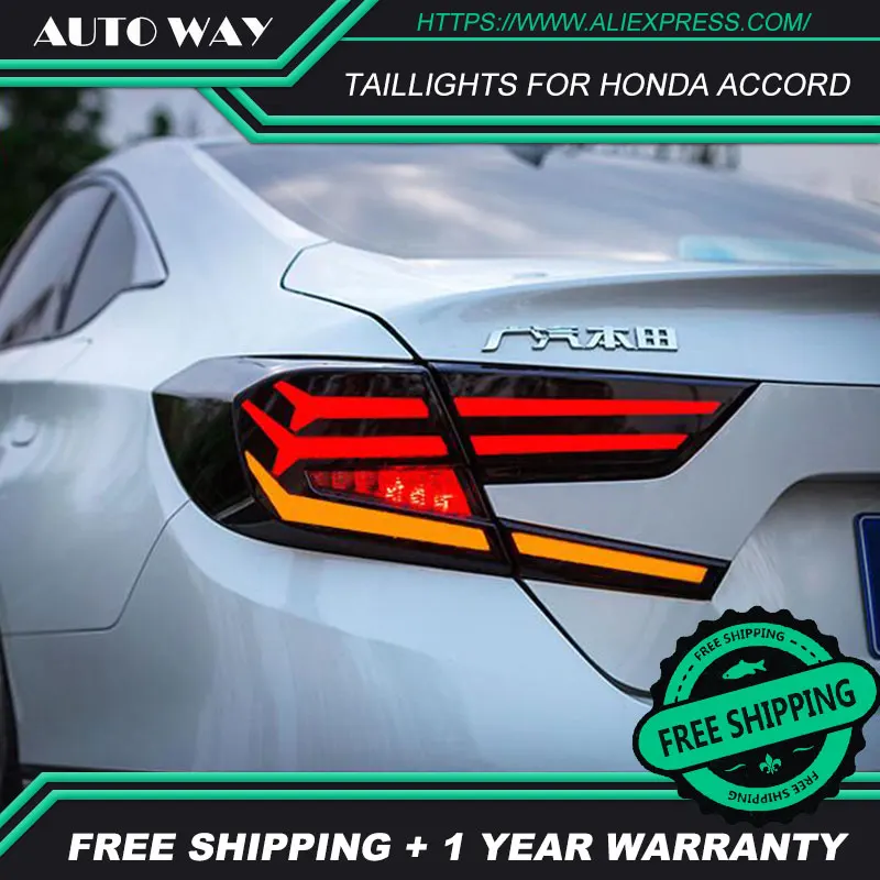Автомобильный Стайлинг задний фонарь чехол для Honda Accord 2018 светодиодный крышка