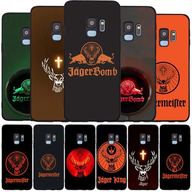 Черный мягкий чехол Jagermeister для телефона Samsung S20 S10 S9 S8 S7 edge Plus Lite Note 8 9 10 A6 A7 A8 A9 2018 |
