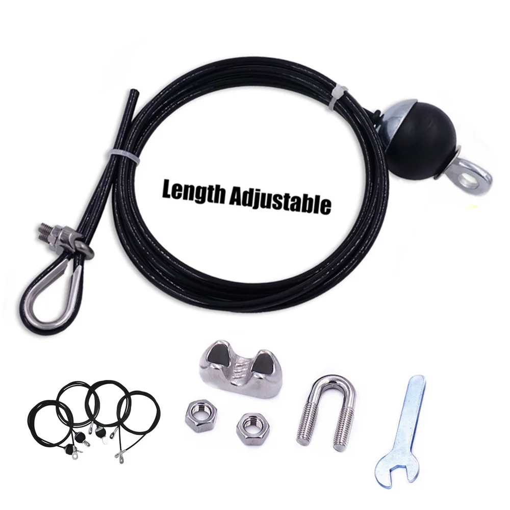 Кабель для тренажерного зала 1 4-3 м проволочный канат сверхпрочный стальной