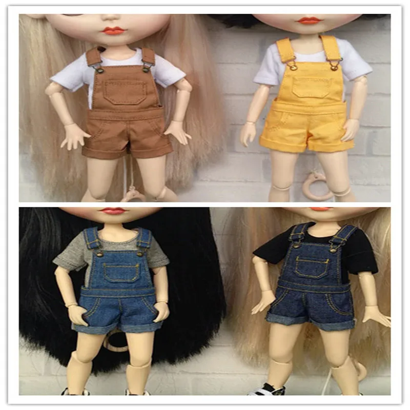 Blyth короткий нагрудник Озон штаны 1/6 кукольная одежда (подходит для Licca Момоко OB