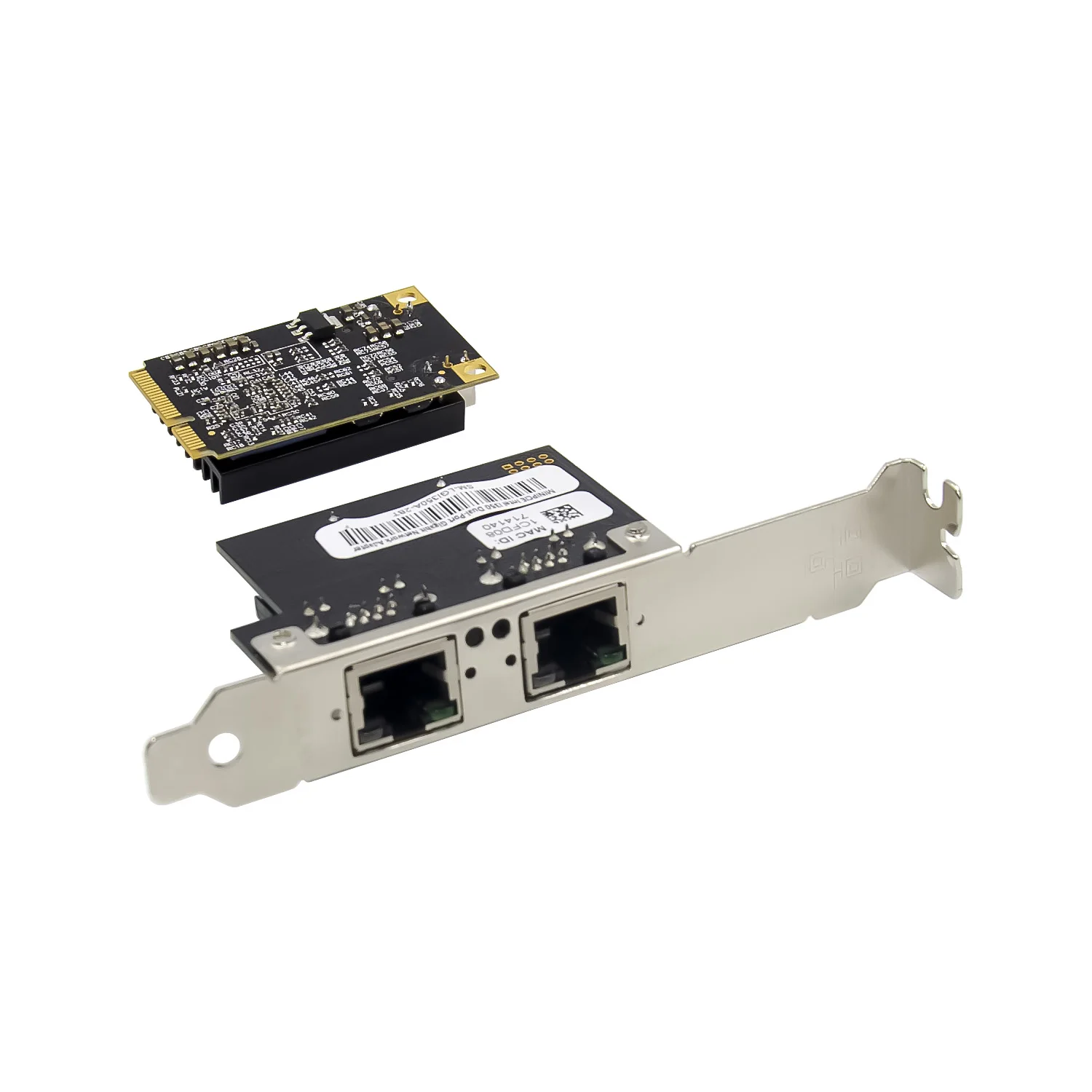2 Port RJ45 MINI PCIE Dual Gigabit Ethernet Server LAN Network Card Chip INTEL350AM2 10/100/1000Mbps Mpcie 1000m Adapter