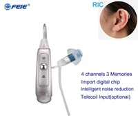 fashion ear sound amplifier mini digital hearing aid ric digital hearing aids health care earphone with a312 batteries my 19