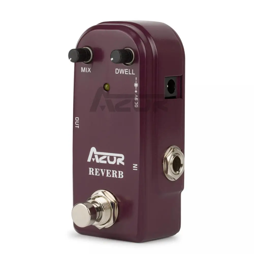 AZOR AP311 мини педаль для гитары с эффектом реверберации 9 В запчасти аксессуары