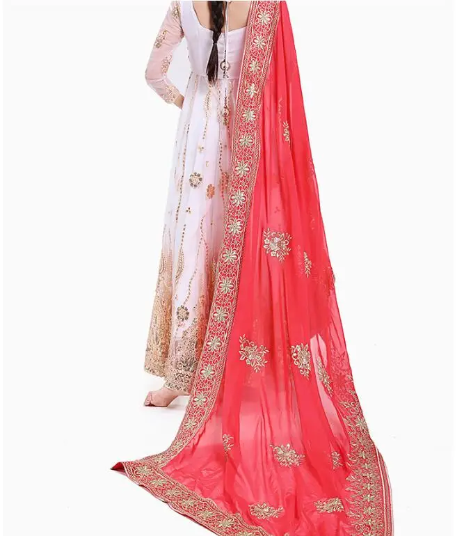 

Embroidery Sari Indian saree Net yarn 120*230cm
