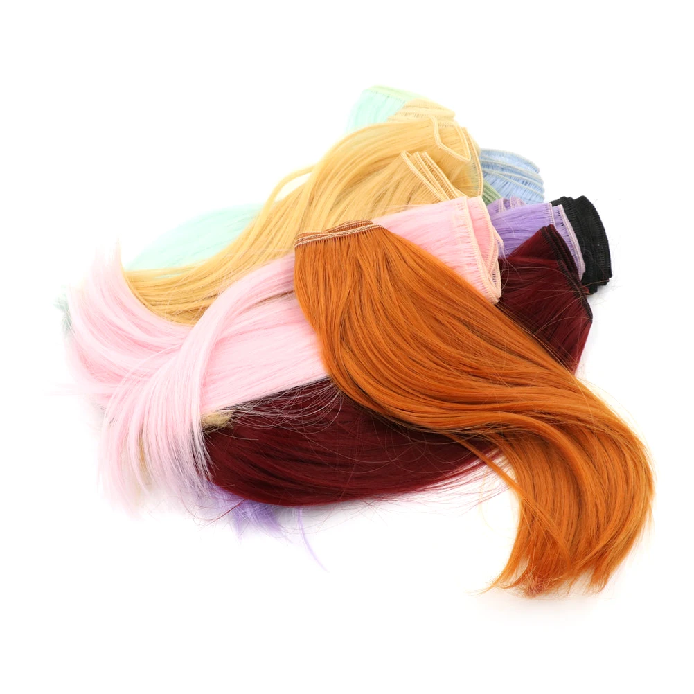 

25CM*100CM Doll High Temperature Wigs DIY Wig Hair Bang Fringe For 1/3 1/4 1/6 BJD SD Dolls Accessories Wholesale