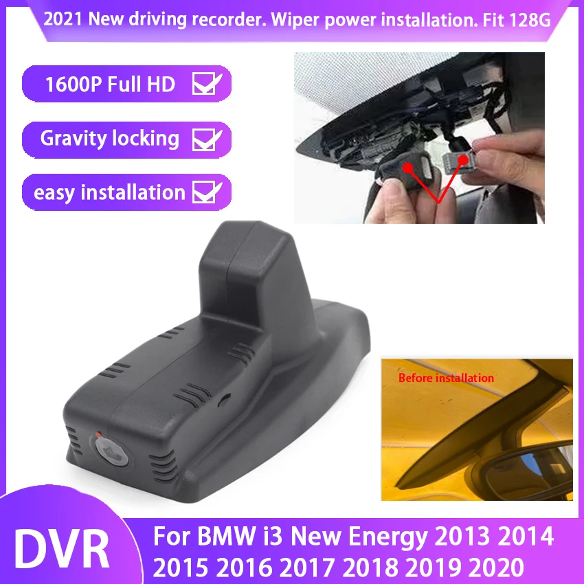 

Автомобильный видеорегистратор, легко установить для BMW i3, новая энергия от 2013 до 2020, Автомобильный видеорегистратор с Wi-Fi, видеорегистратор...
