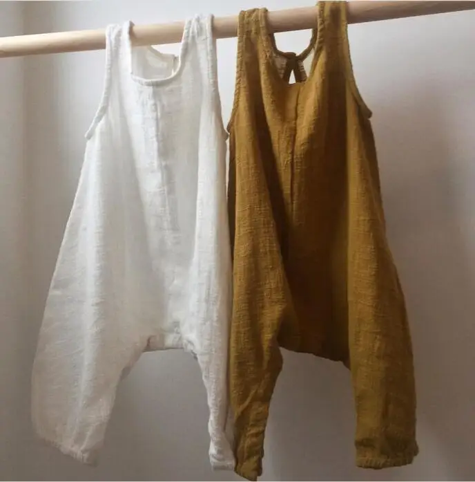 Girl Overalls Baby Boy Linen Clothes Fashion Rompers Boys Shorts Children Jumpsuits | Мать и ребенок