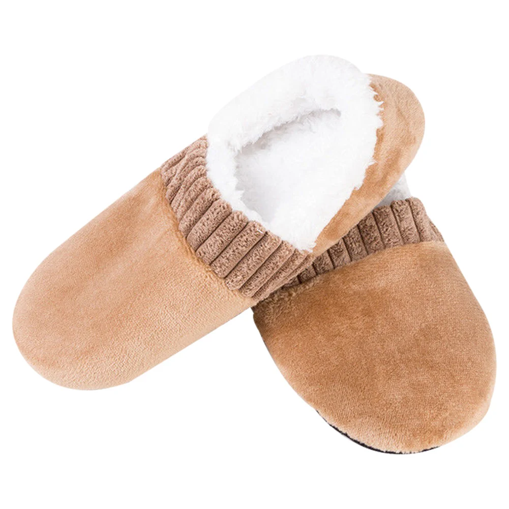 

Newly Men Soft Slippers House Floor Socks Anti-slip Indoor Winter Warm Slipper DO99