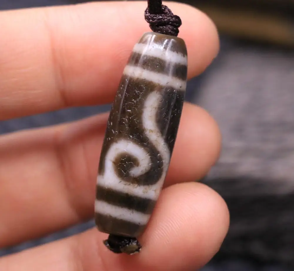 Супер Энергия Тибетский Старый Агат Денежный крючок как вы хотите бусины дзи F