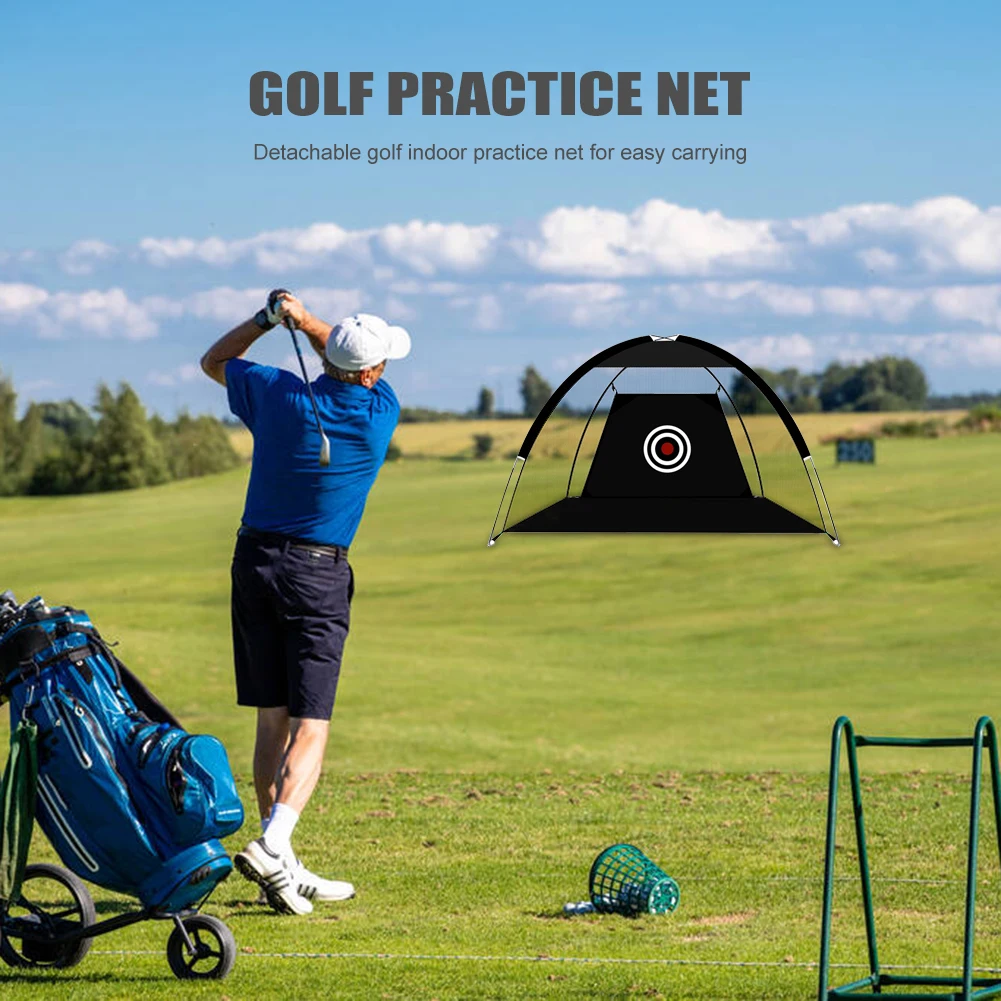 

Oxford Cloth Golf Chipping Practice Net Indoor Outdoor Pitching Target Cage Golf Practice Net Tent Golf Hitting Cage Garden