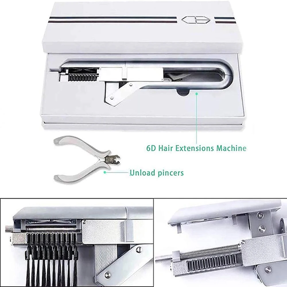 Top Quality 6D1st Hair Extension machine 6D hair extension connectors for salon equipment Tools 6D No Trace Hair Extension tools