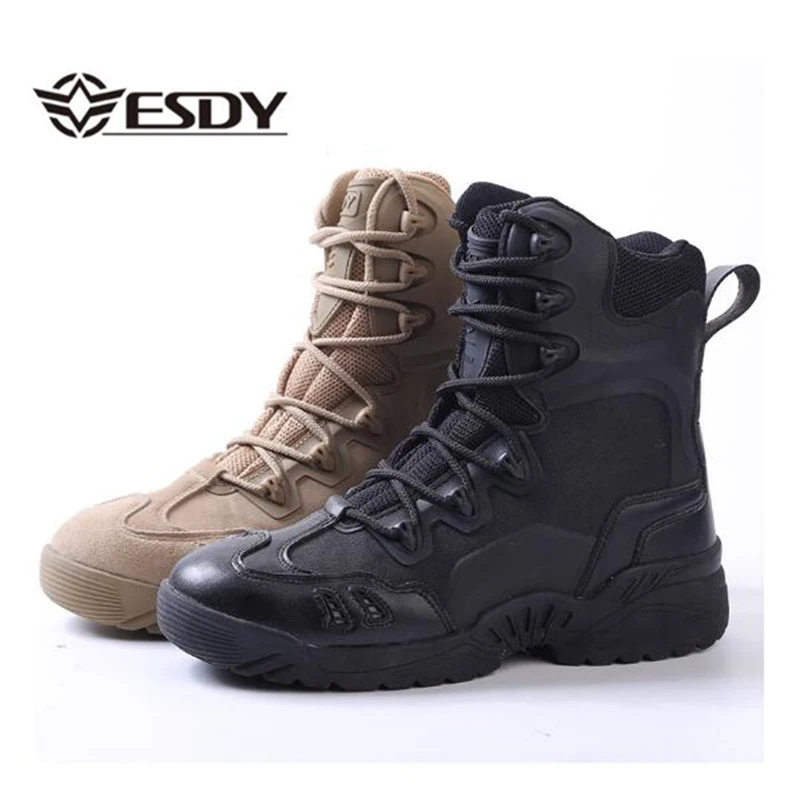 Outdoor Autumn Winter Men Warm Hiking Boots Tactical Mountaineering Walking Sneakers New Warm Non-Slip High-Top Waterproof Shoes