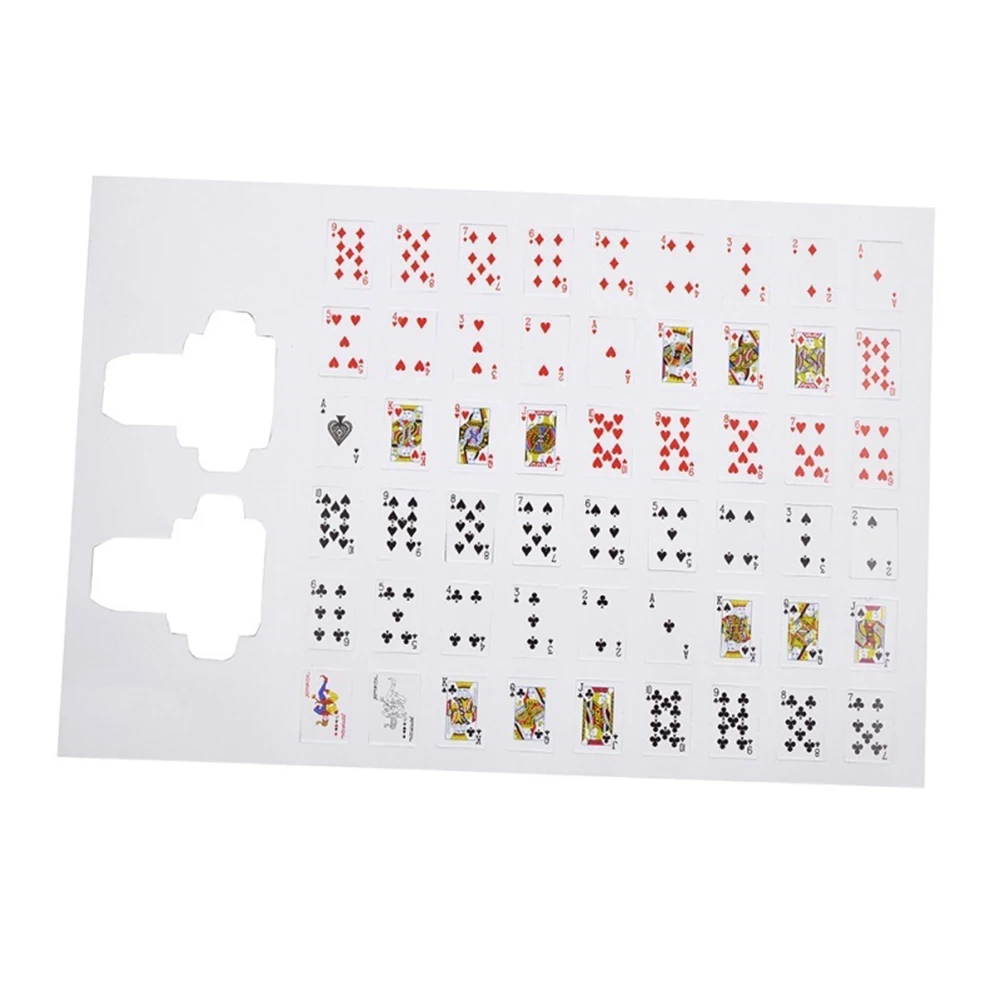 

Mini Poker Cards Doll House Miniature Scene 1:12 Mode Playing Game Kids Toy