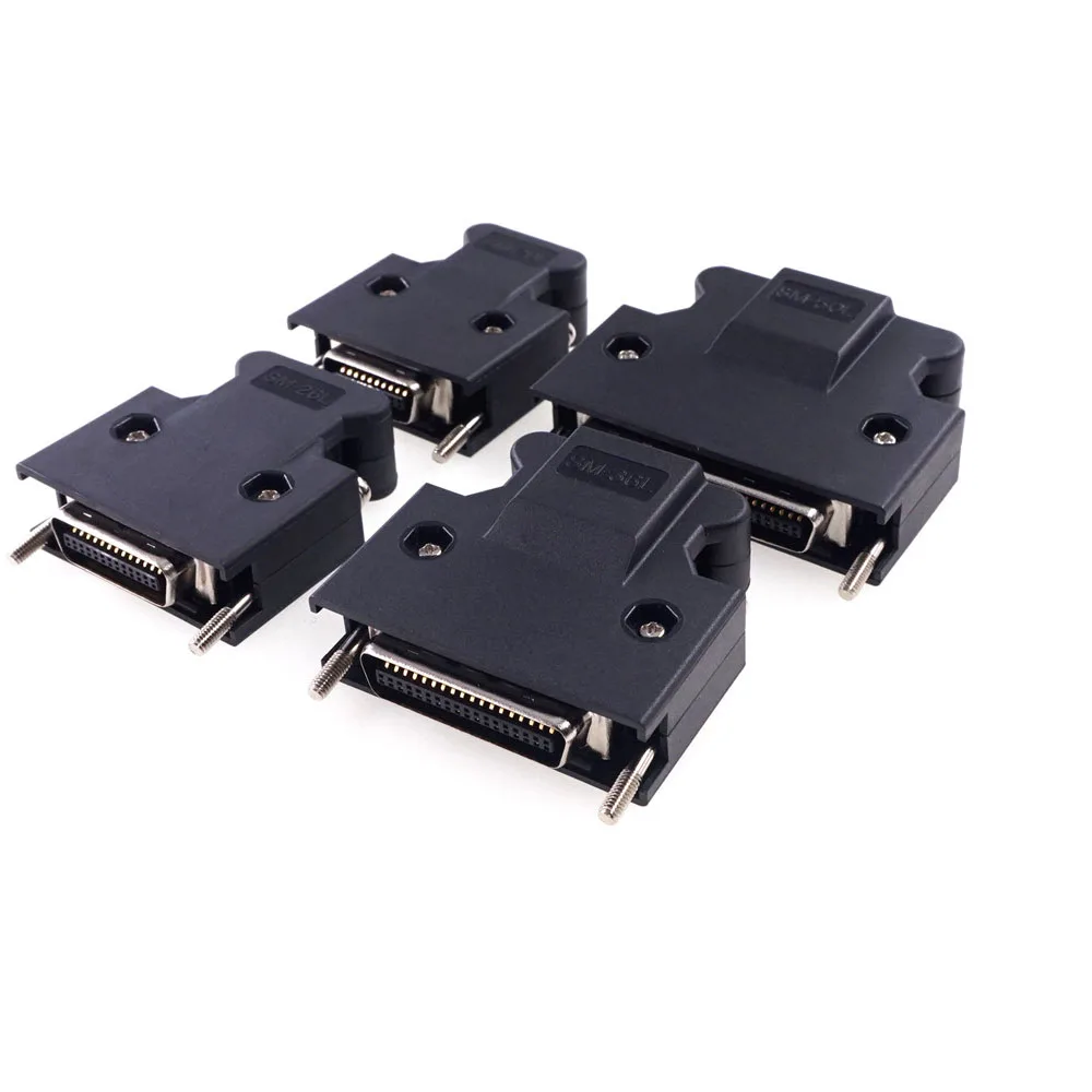 Разъем SCSI для самостоятельной сборки, разъем HPCN 14 20 26 36 50 Pin, разъем для сервопривода, позолоченный контактный припой