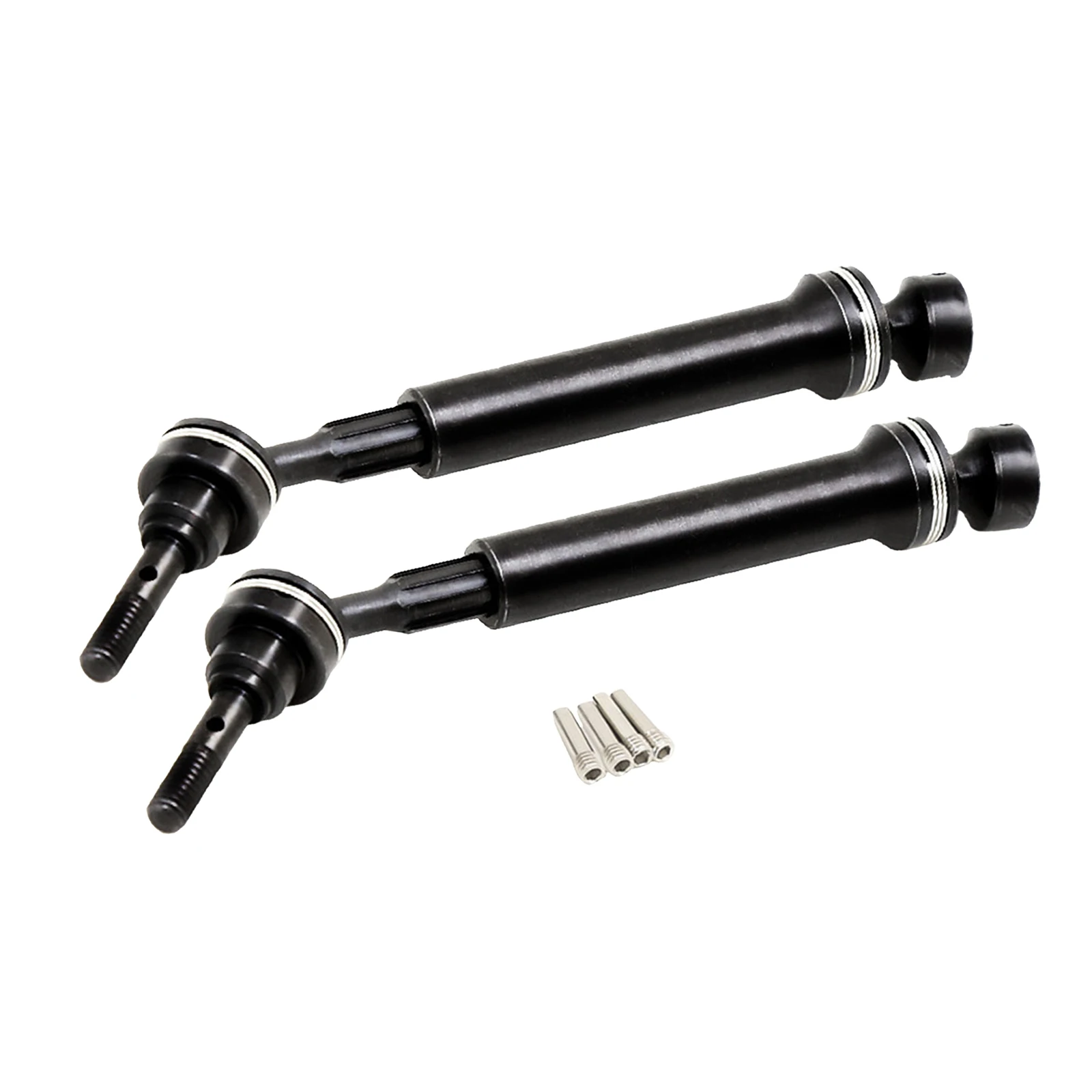 Hard Steel Front/Rear Driveshaft Fit for 1/16 RC E-Revo Summit RC Car, Stable