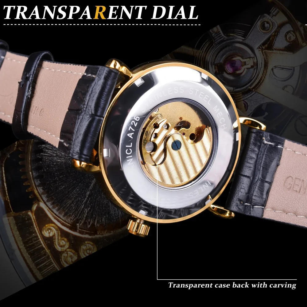 

2021 new men's watches European American fashion luxury Chinese Dragon carving hollow out automatic mechanical waterproof Watch