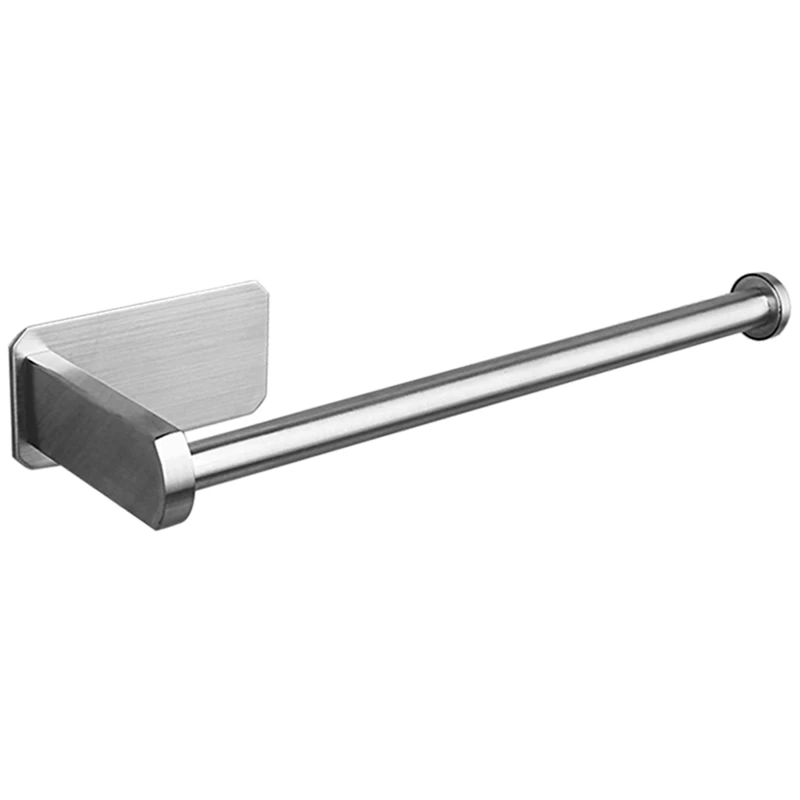 

Kitchen Roll Paper Self Adhesive Wall Mount Toilet Paper Holder Stainless Steel Bathroom Tissue Towel Accessories Rack