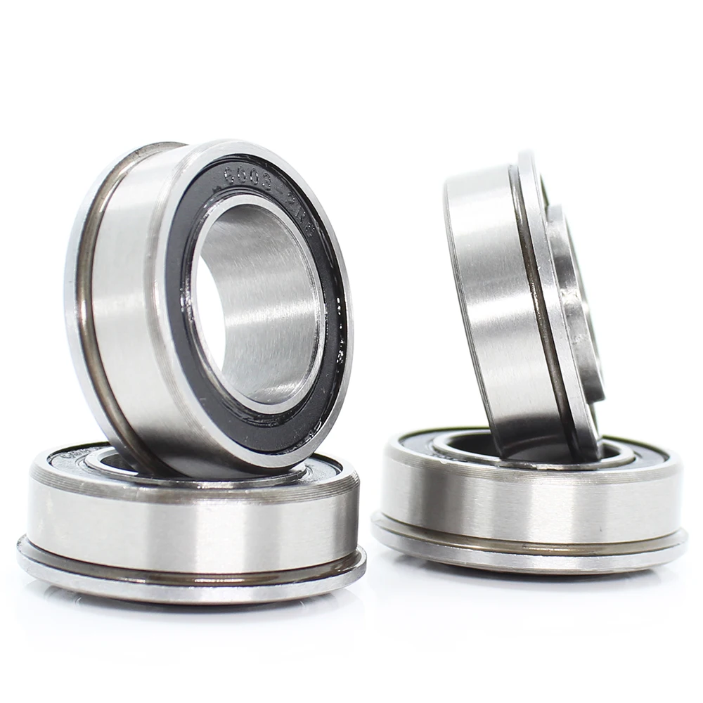 4PCS F6003 F6003RS Lager F6003-19-2RS 19x35x11mm ABEC-1 Flansch Kugellager F6003-RS Garten Warenkorb Radlager – Detail 5