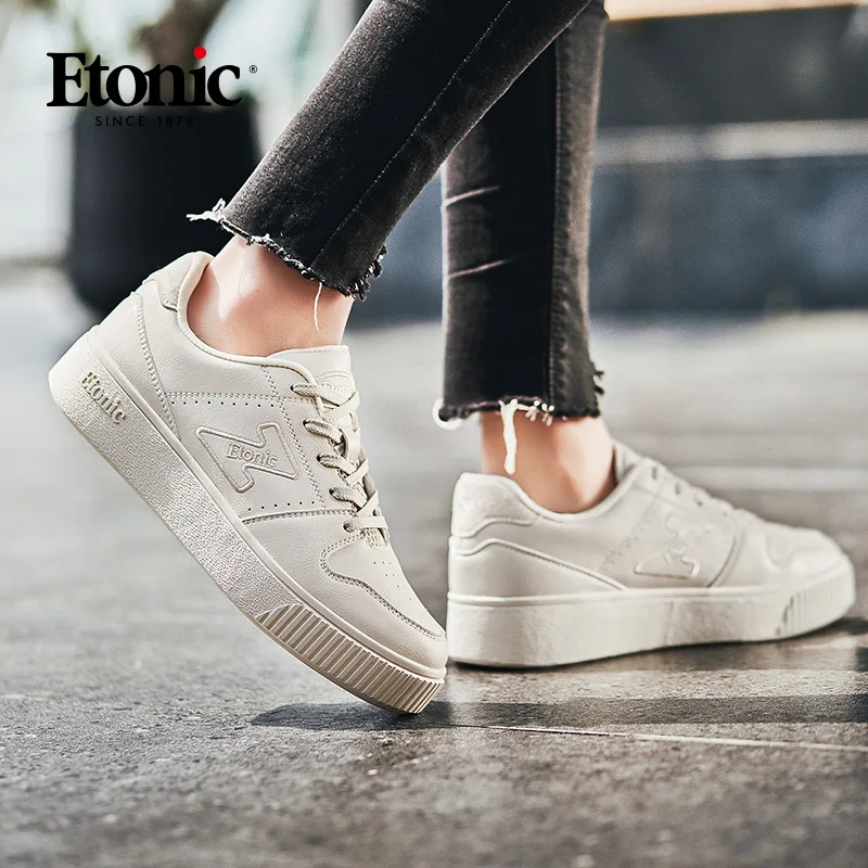 ETONIC/белые кроссовки Женская обувь для бега Оригинальный дышащий светильник
