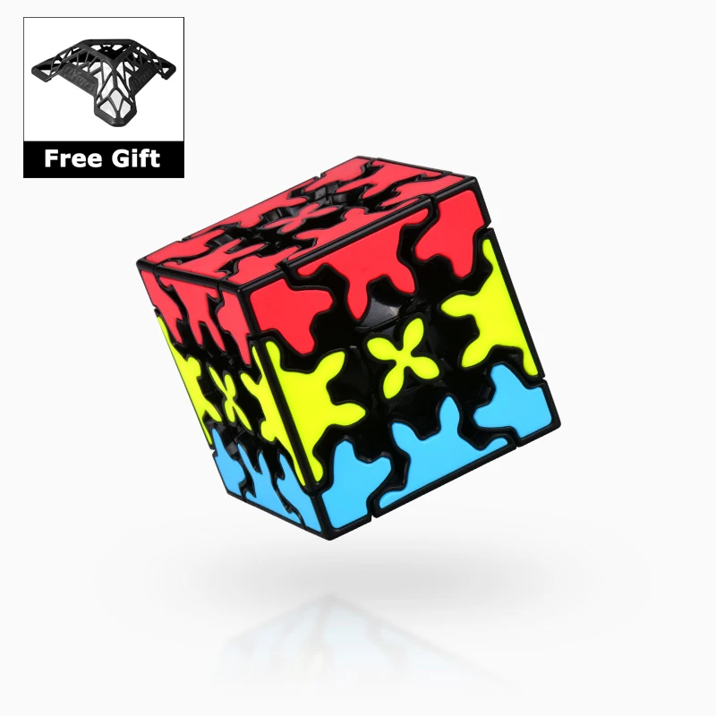 

NEW QIYI Sandwich Gear Magic Cube 3x3x3 Educational Speed Puzzle Stress Reliever Cubo Magico Toys for Adult Kids with Bracket