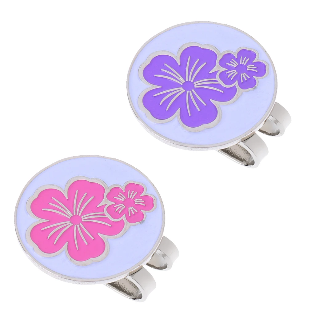 2 Pack Golf Ball Marker with Detachable Hat Clip Brooch Training Aids Golfer Gift Club Giveaways Souvenir | Спорт и развлечения