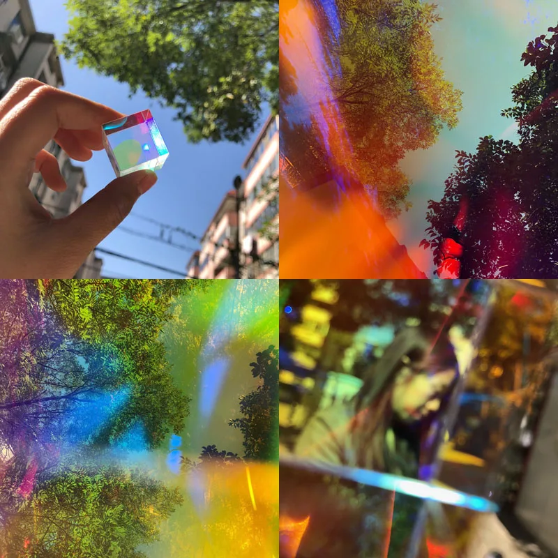 Призматическая Призма кулон шестигранный яркий и безупречный космический куб