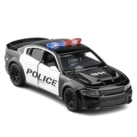 136 dodge challenger srt police new arrival toy diecast model with pull back car for kids gift collection f127