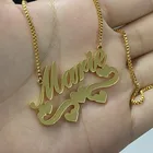 Ожерелье с именем сердца из ленты на заказ для женщин, персонализированные ювелирные изделия золотого цвета из нержавеющей стали, ожерелье-чокер с именной табличкой, бижутерия, подарок