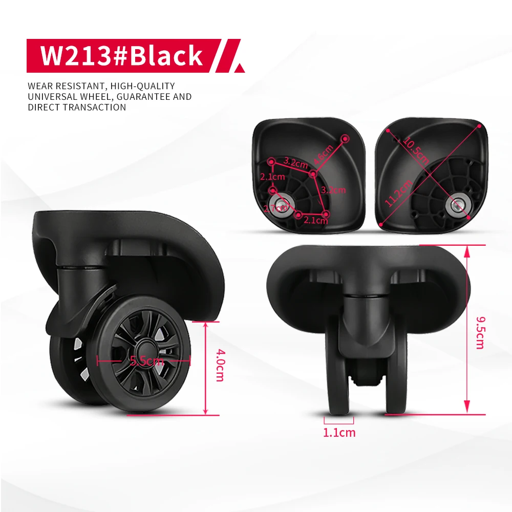 DILONG W213 Luggage accessories wheel universal trolley box universal wheels repair parts replacement durable casters