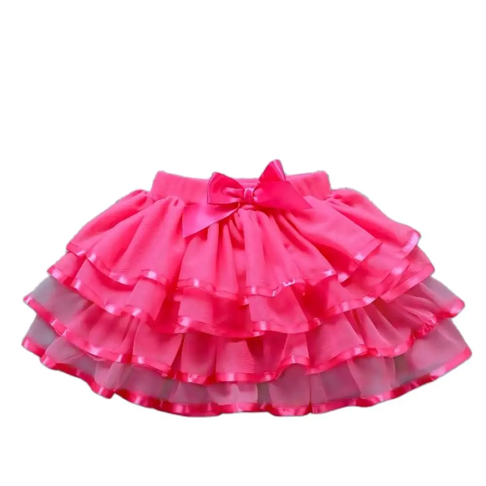 

Veil Girls Princess Skirt Cake Children Tutu Skirts Spring Summer Autumn Winter 3-10 Year White Black Pink Yellow