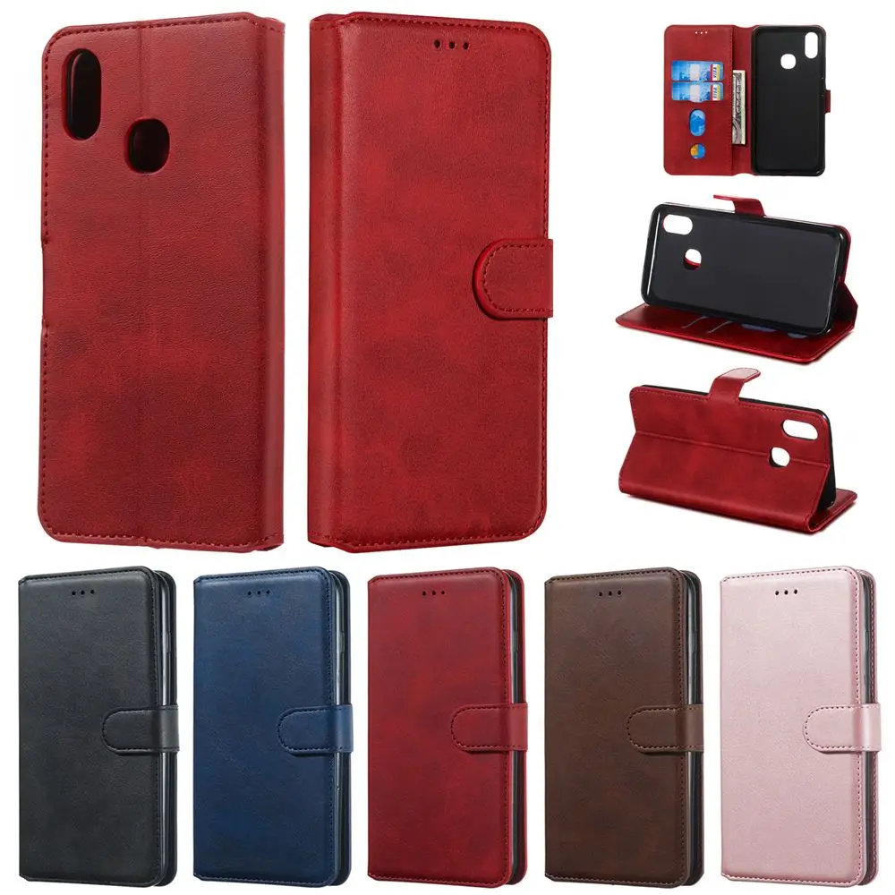 ДЛЯ Vivo Y91i Y91c Y83 чехол Классический теленок зернистый из искусственной кожи чехол-бумажник откидной Чехол-подставка защитный чехол с отделениями для карт Fundas