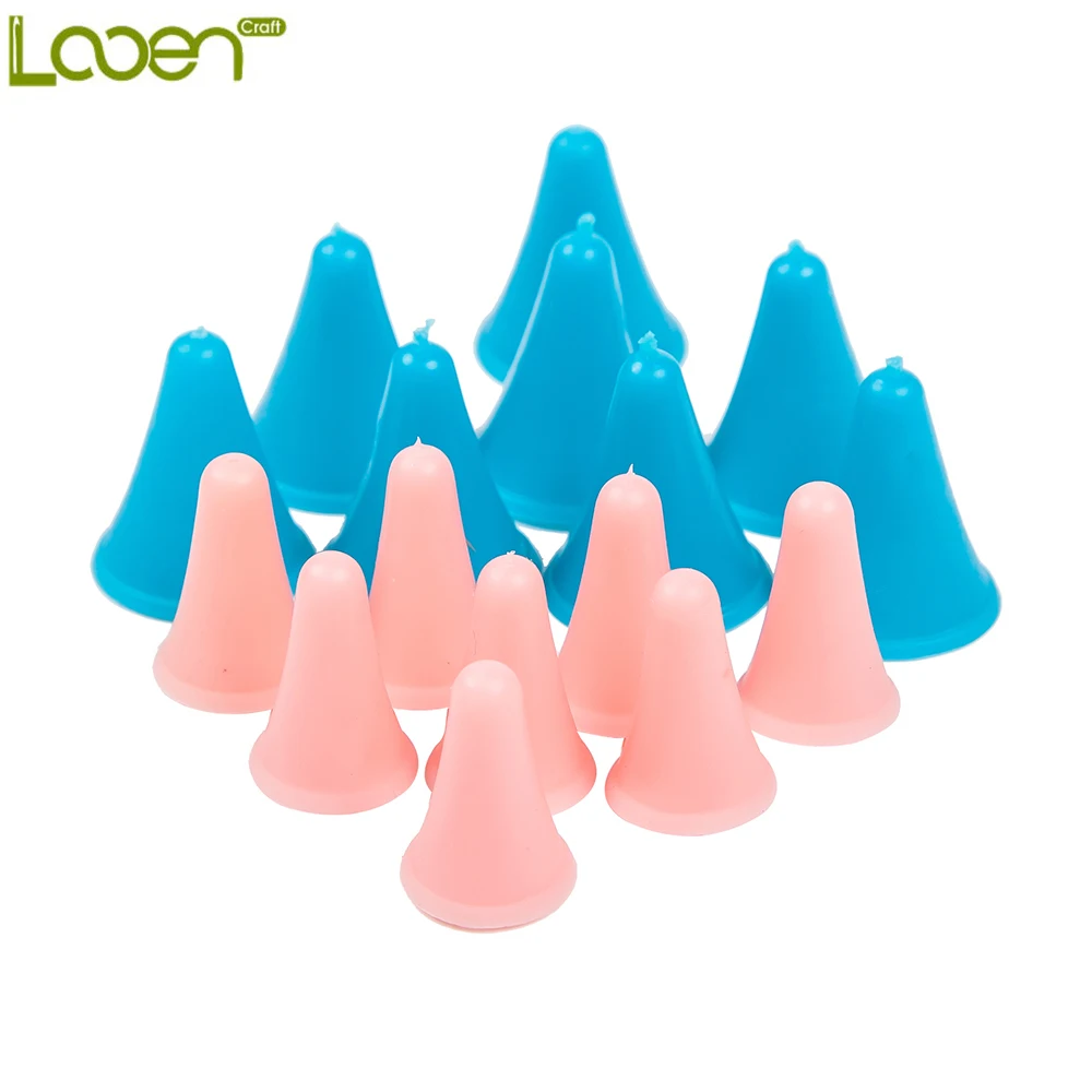 16 шт./лот смешанные цвета игла мягкая силиконовая вязаная чехол для вязания