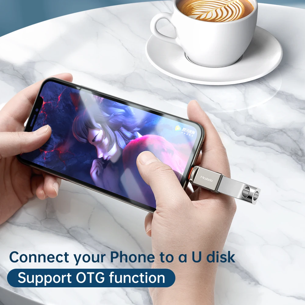 Адаптер Mcdodo USB-Lightning Type-C OTG для iPhone 13 12 iPad флэш-накопитель Xiaomi Huawei конвертер данных