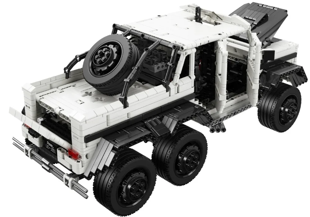 AMG G63 двигатель RC масштаб 1:8 BEnz 6X6 совместимый Technic MOC строительные lepinbricks блоки кирпичи обучающая модель игрушки подарки