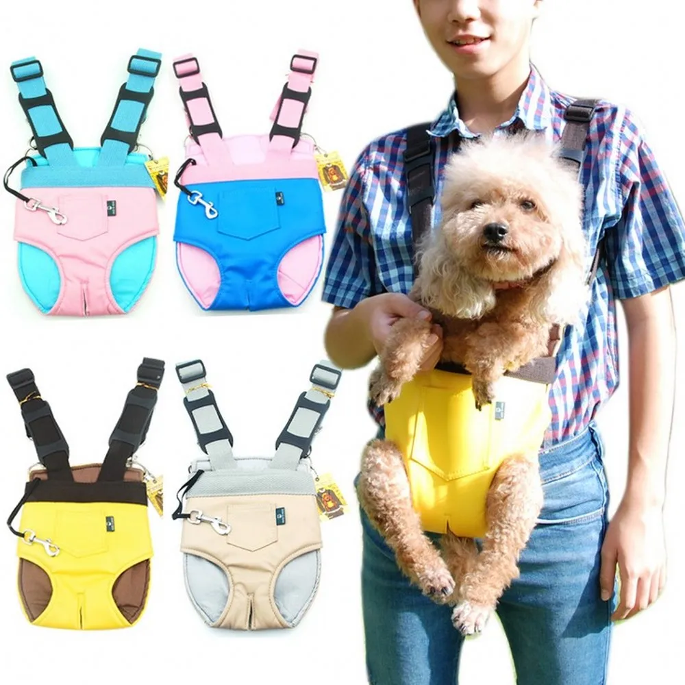 

2021 New Pet Dog Carrier Backpack Outdoor Travel Products Bags For Small Dogs Cat Chest Bag Chihuahua Pet Double Shoulder Bag