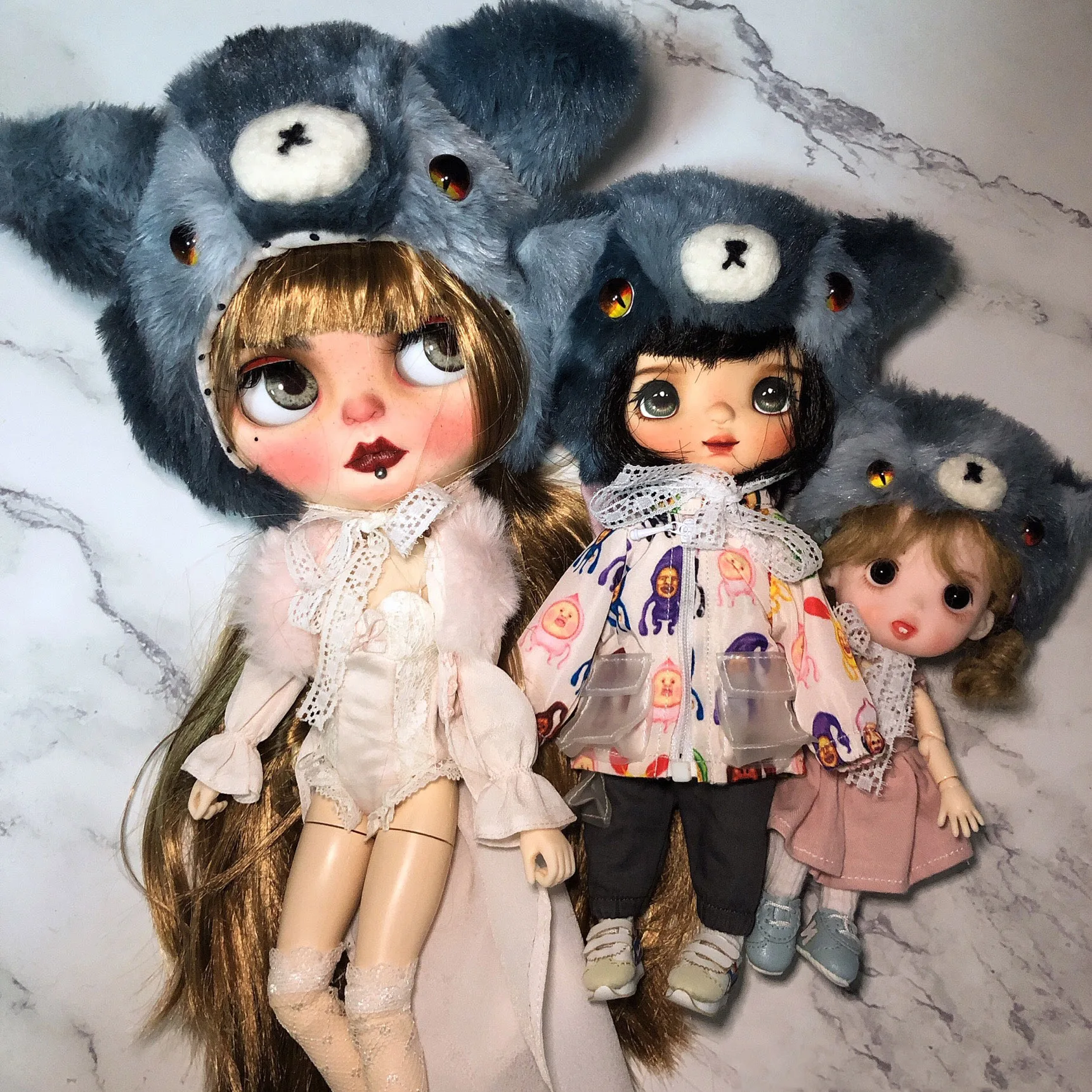 

blyth doll hat Cute Kitten hat Size can be customized for 1/3 1/4 1/6 1/8 BJD doll hat holala hat OB 11 doll hat 6.22.1