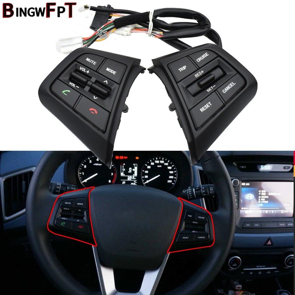 Кнопки на руль для управления круиз-контролем Hyundai Creta ix25 2 0 L 96700C90004X 96710C90004X 96710C90104X