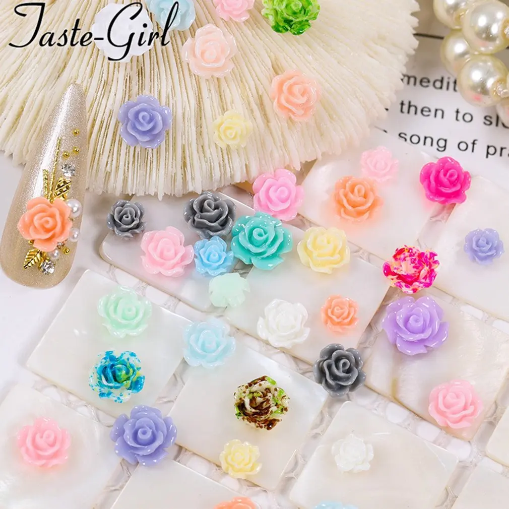 

60pcs Butterfly Flower Nail Beauty Nail Glitter Decals Decoration DIY 3D Nail Design Nail Studs Manicures Tips