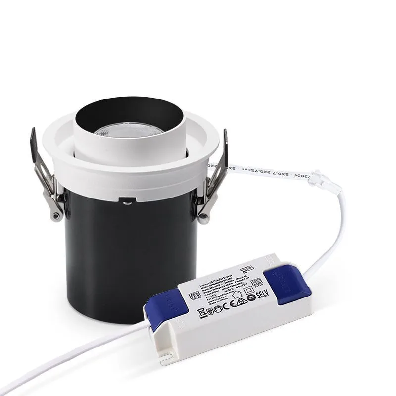 Встраиваемый круглый светодиодный точечный светильникled COB затемнения AC 110V 220V