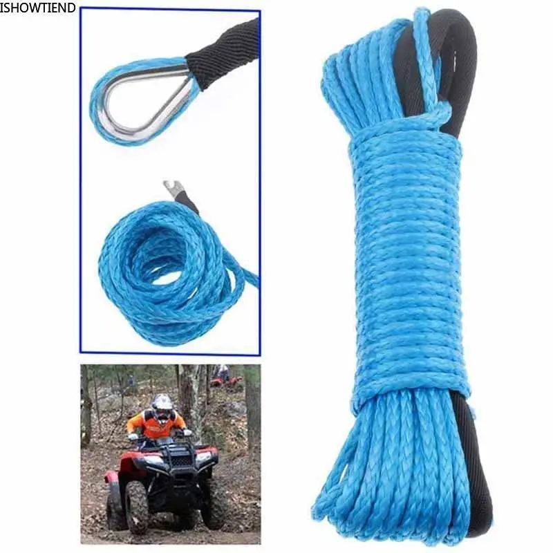 

Vehicle Rescue Rope Ultra High Molecular Polyethylene Winch Rope Automobile Emergency Trailer Towing Ropes Off Road Accessories