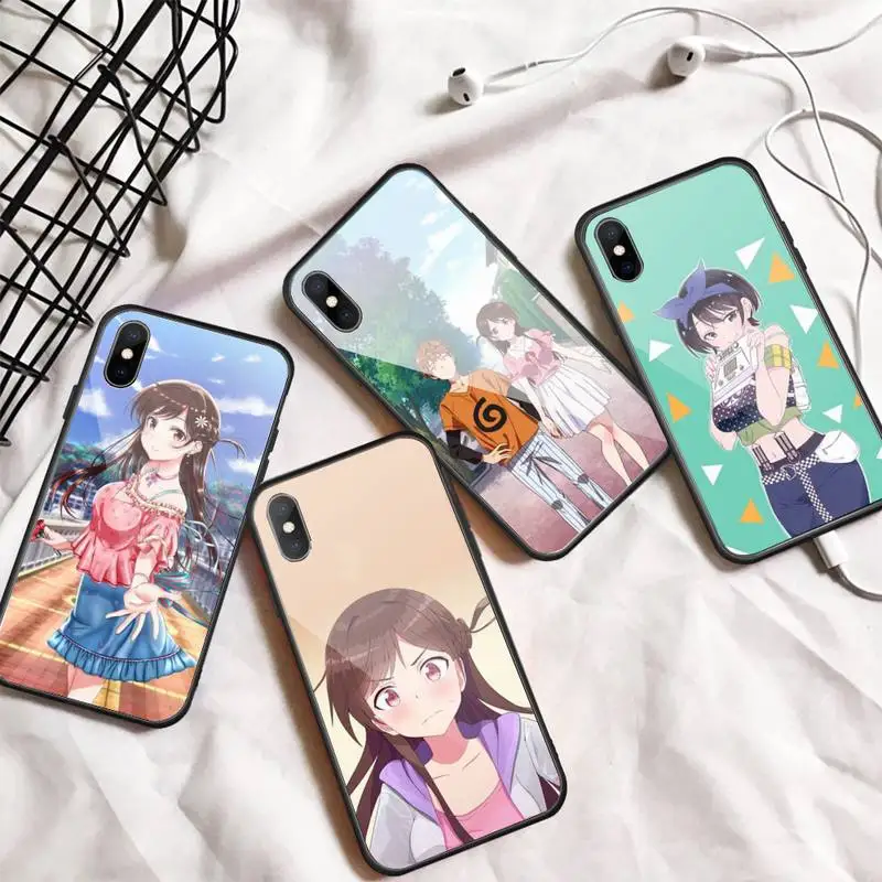

Japan anime Rent A Girlfriend Phone Case Tempered glass For iphone 6 7 8 plus X XS XR 11 12 13 PRO MAX mini