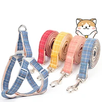 new pet supplies traction rope lattice chest back dog chain imitation nylon dog rope suitable for small and medium sized dogs
