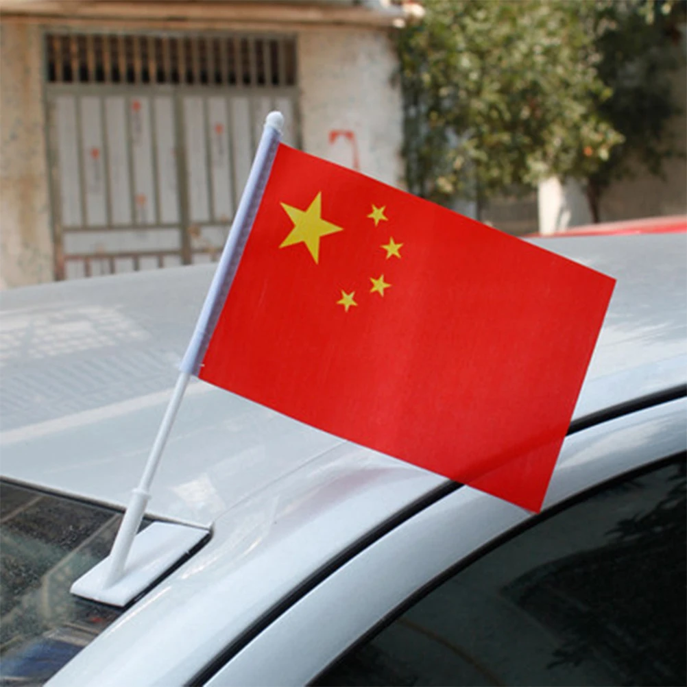 5 шт. маленький национальный флаг украшение автомобиля водонепроницаемый для