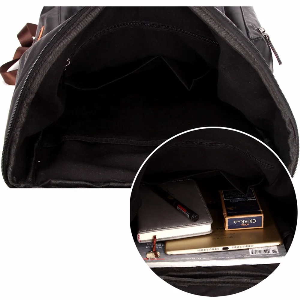 Мужской рюкзак большой емкости мужской кожаный Школьный Рюкзак Для Путешествий