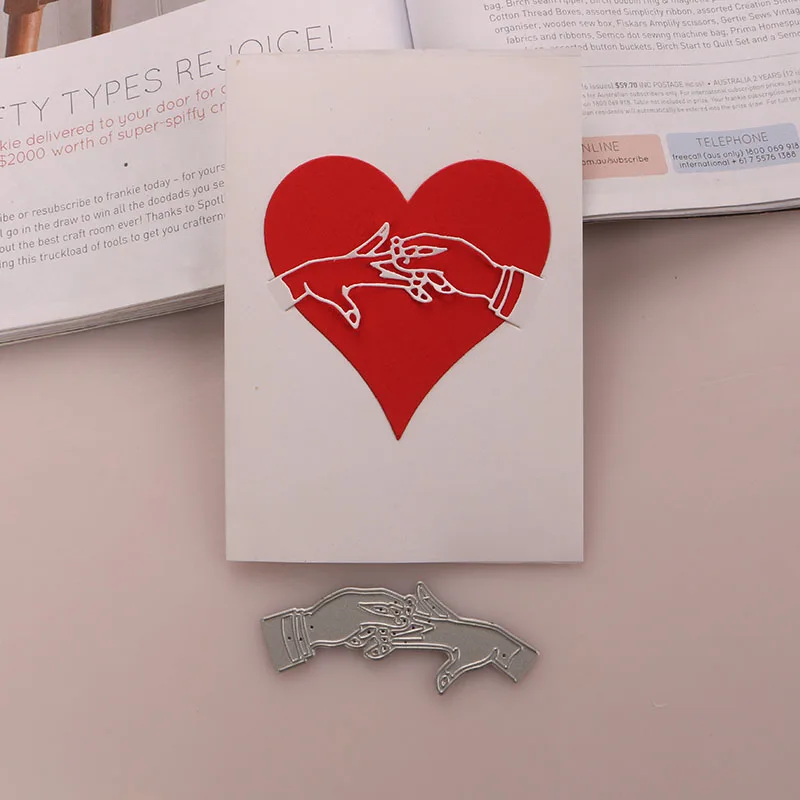 DUOFEN металлические режущие штампы обручальное кольцо любовь брак помолвка