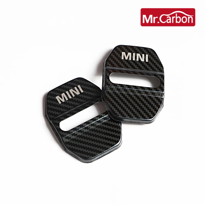 

2 Pcs stainless steel door lock cover decorative anti-rust protection accessories For MINI ONE Cooper S F54 F55 F56 F60 R60 R61