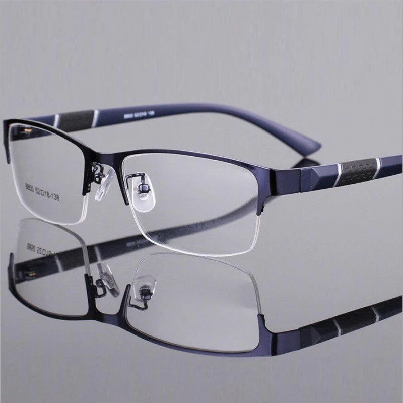 sunglow mens reading glassesfashion half frame business style eyeglassessuitable for computer office reading mobile phone free global shipping